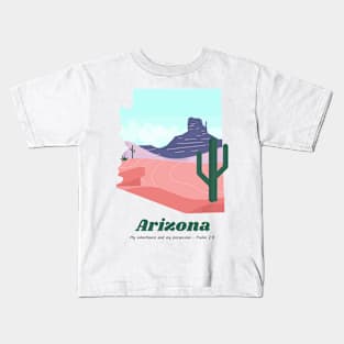 USA State of Arizona Psalm 2:8 - My Inheritance and possession Kids T-Shirt